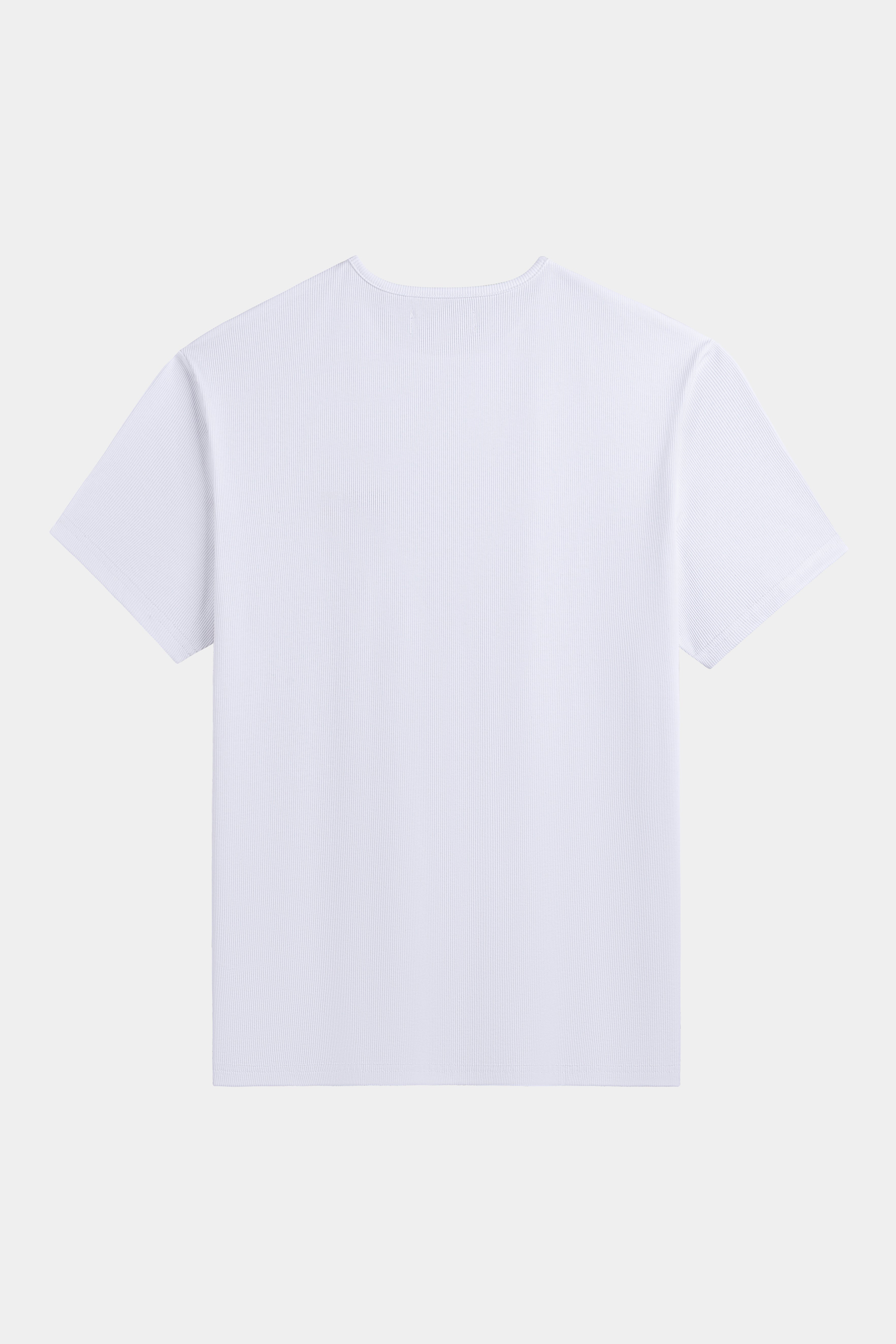 FLOWER RIB T-SHIRT WHITE