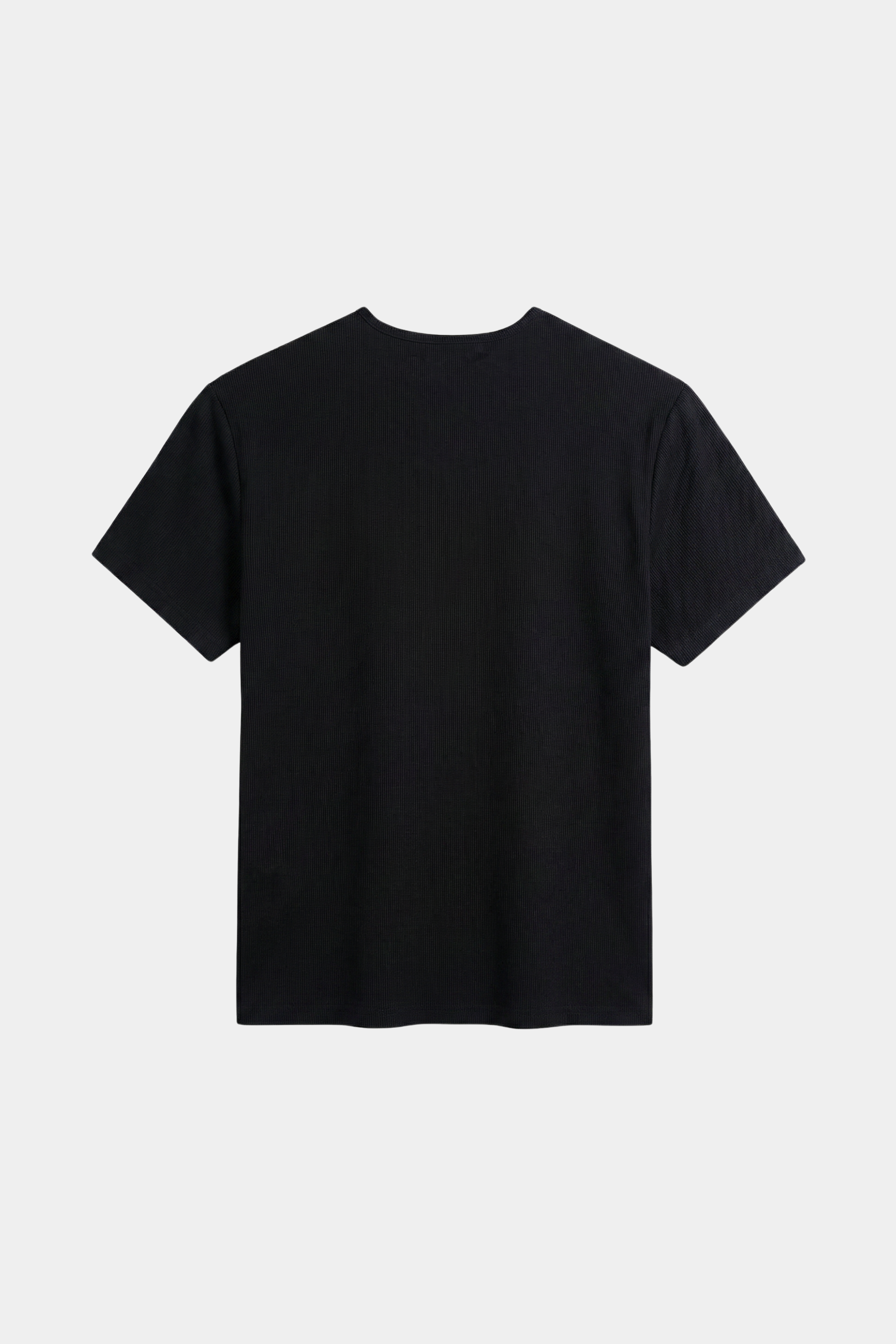 FLOWER RIB T-SHIRT BLACK