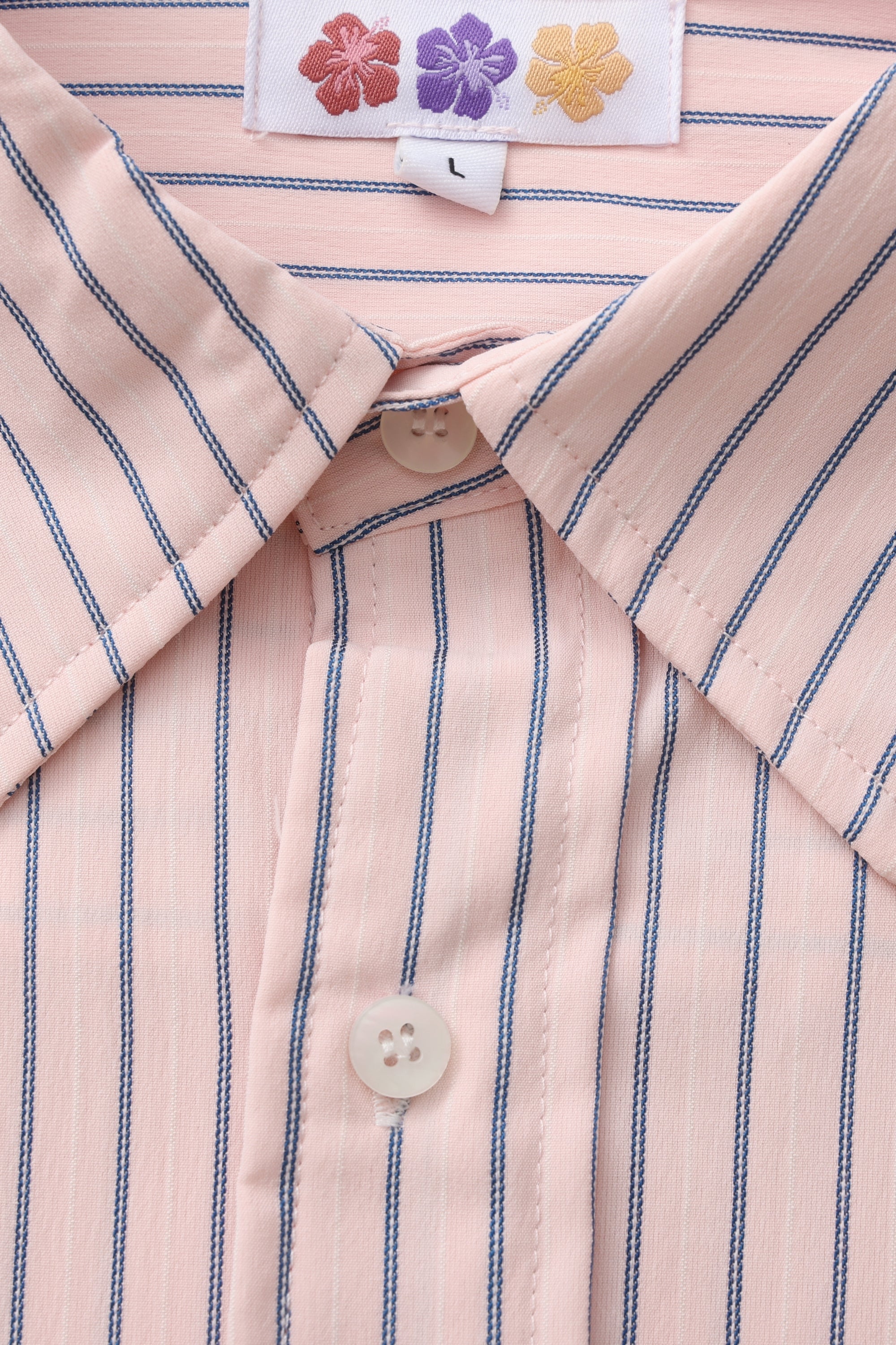 FLOWER STRIPED SHIRT