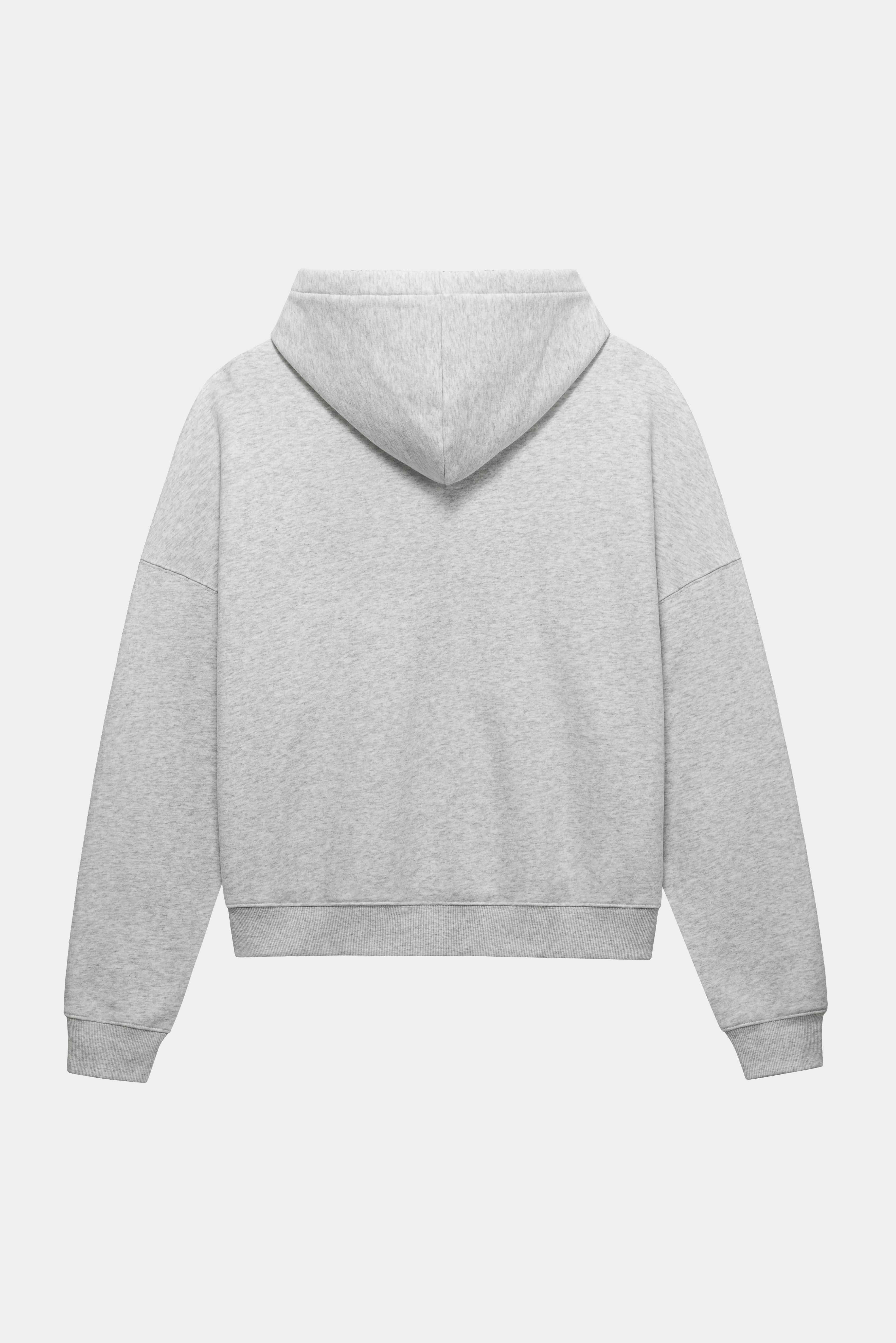 PEARL ZIP HOODIE GREY