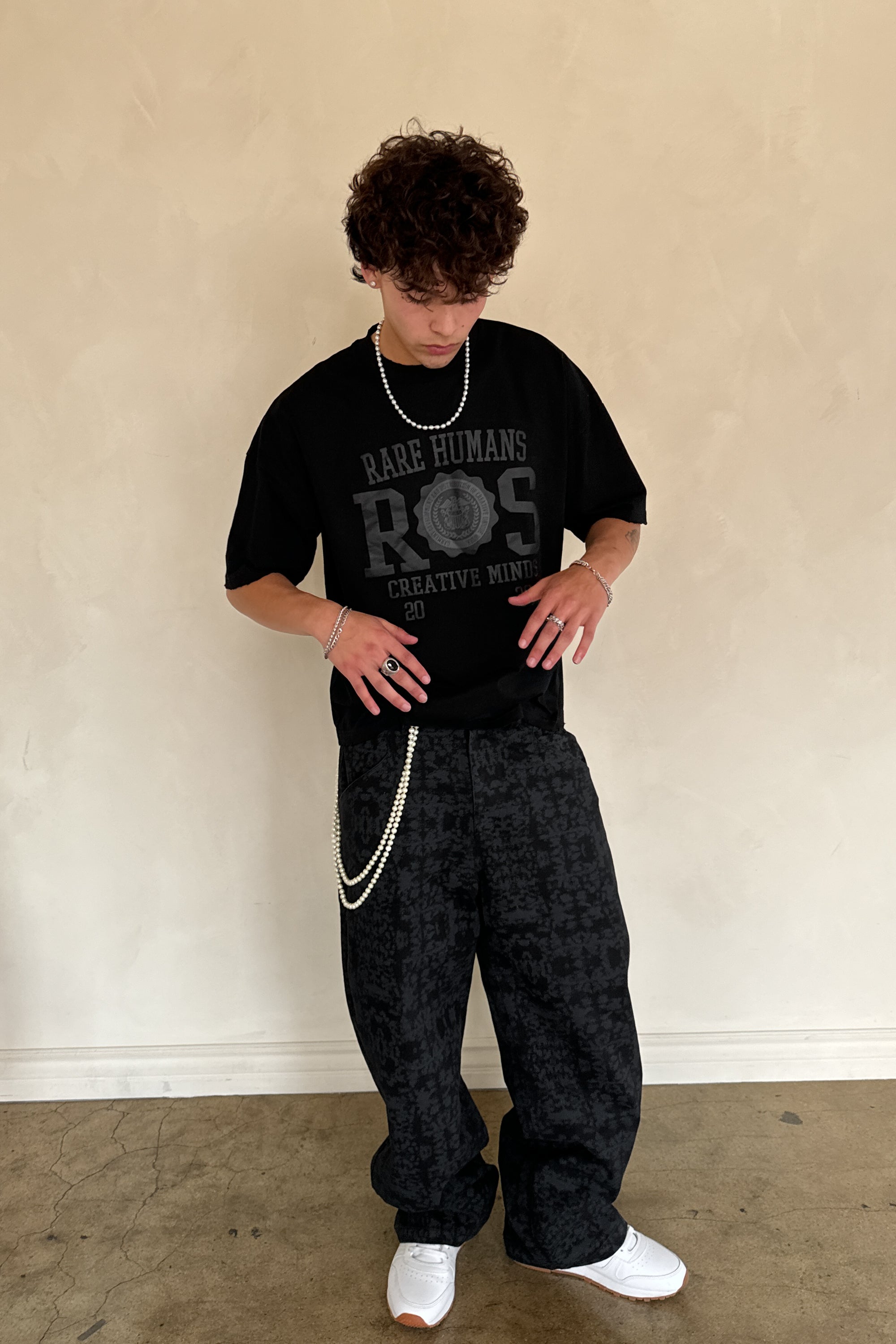 COLLEGE T-SHIRT BLACK