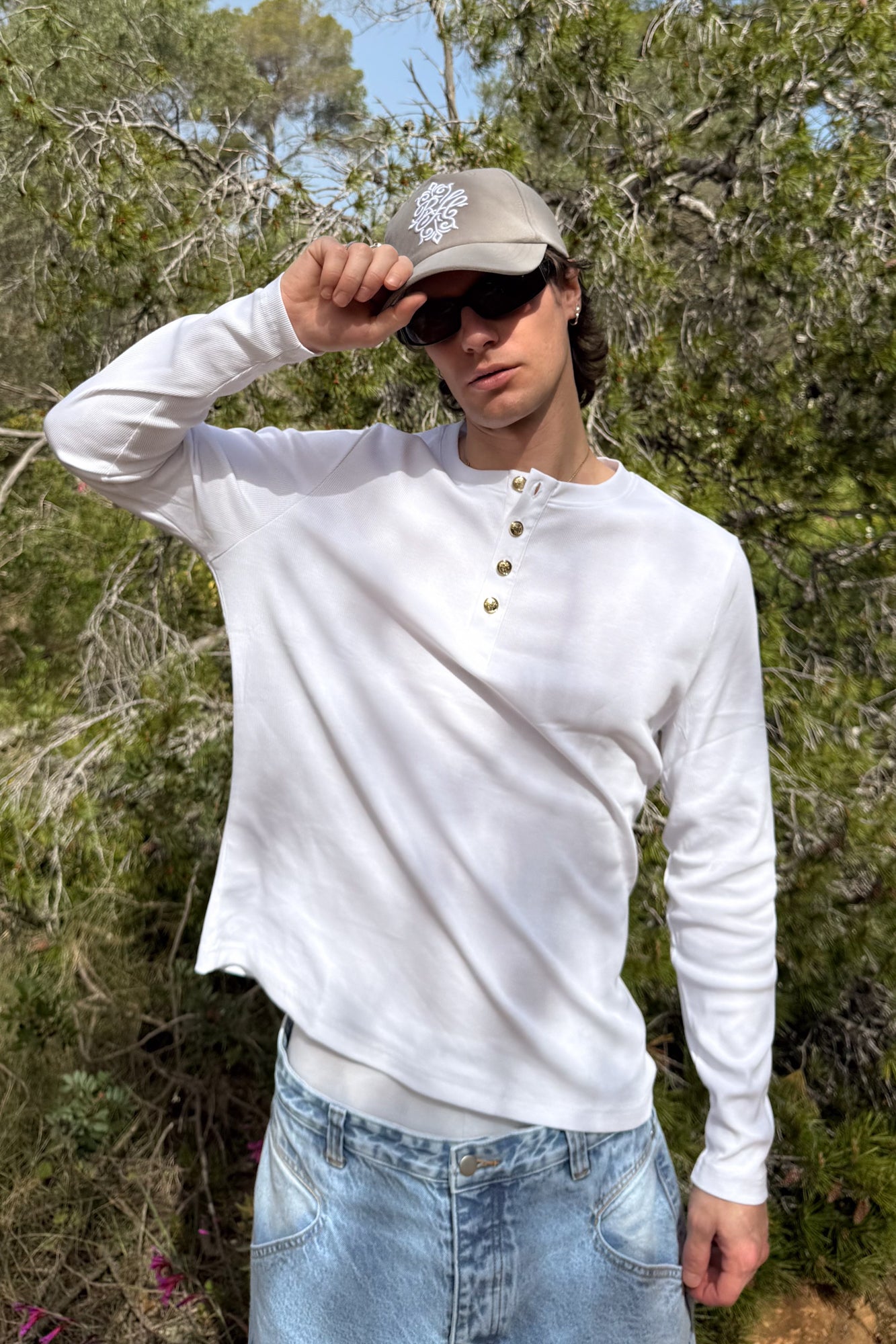HENLEY SHIRT WHITE
