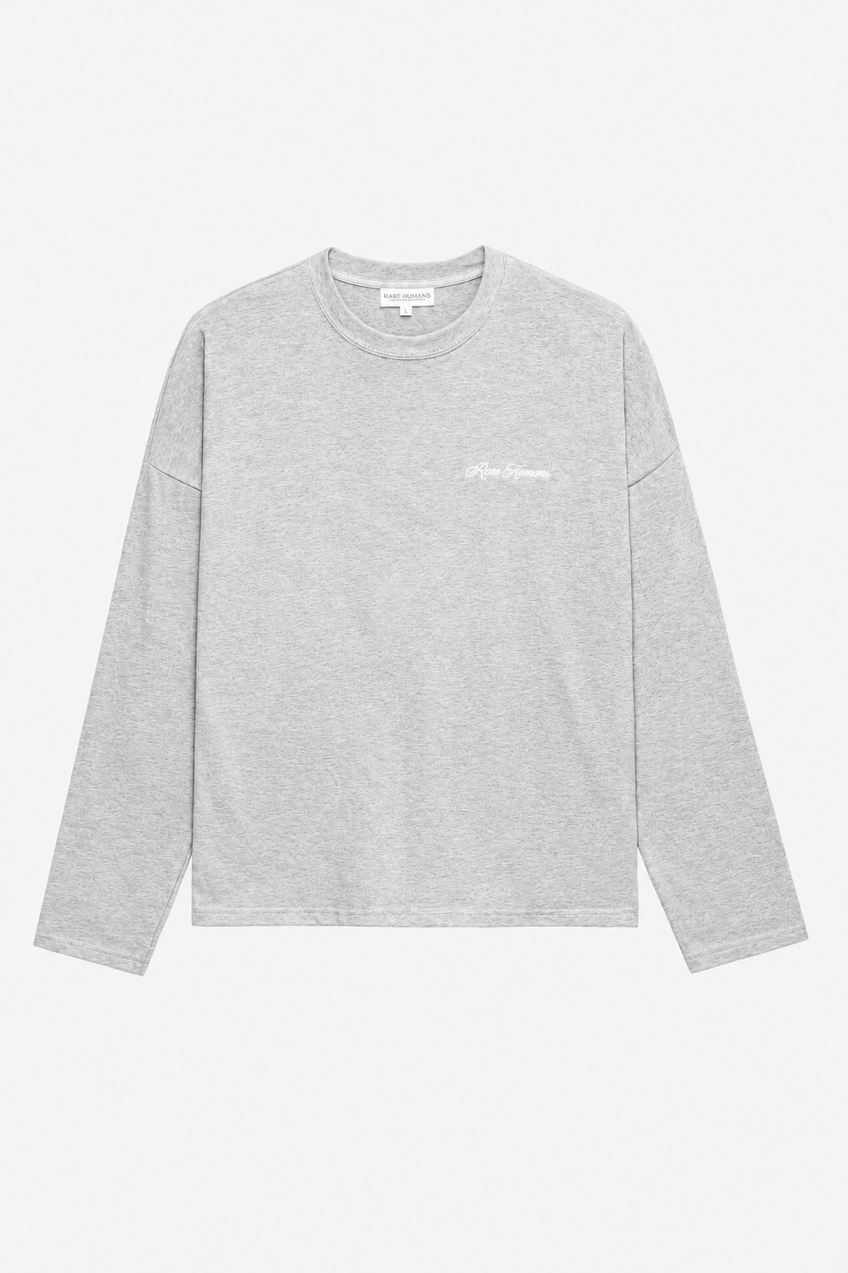 Pearl Longsleeve in grey, front view