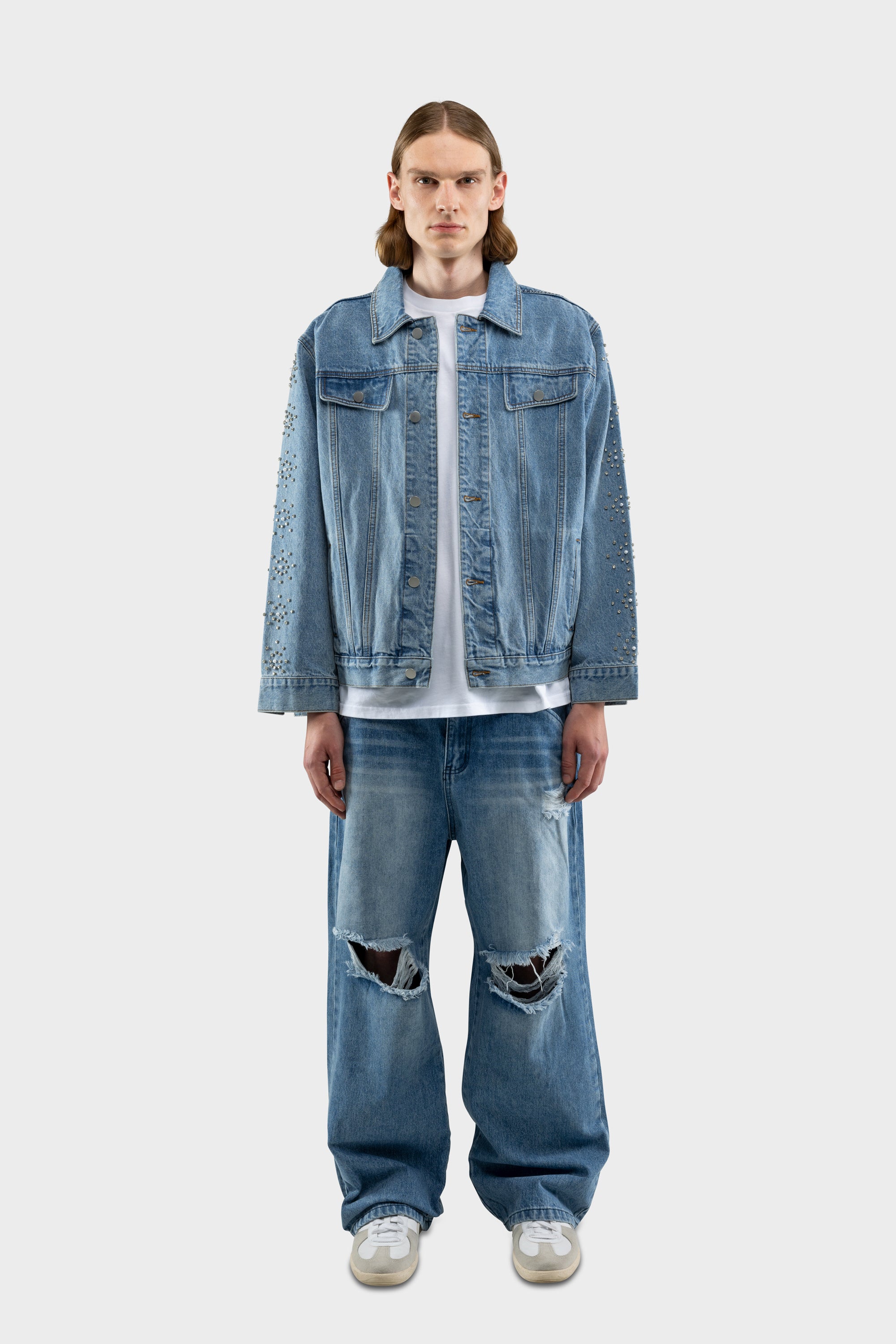 RIPPED DENIM BLUE