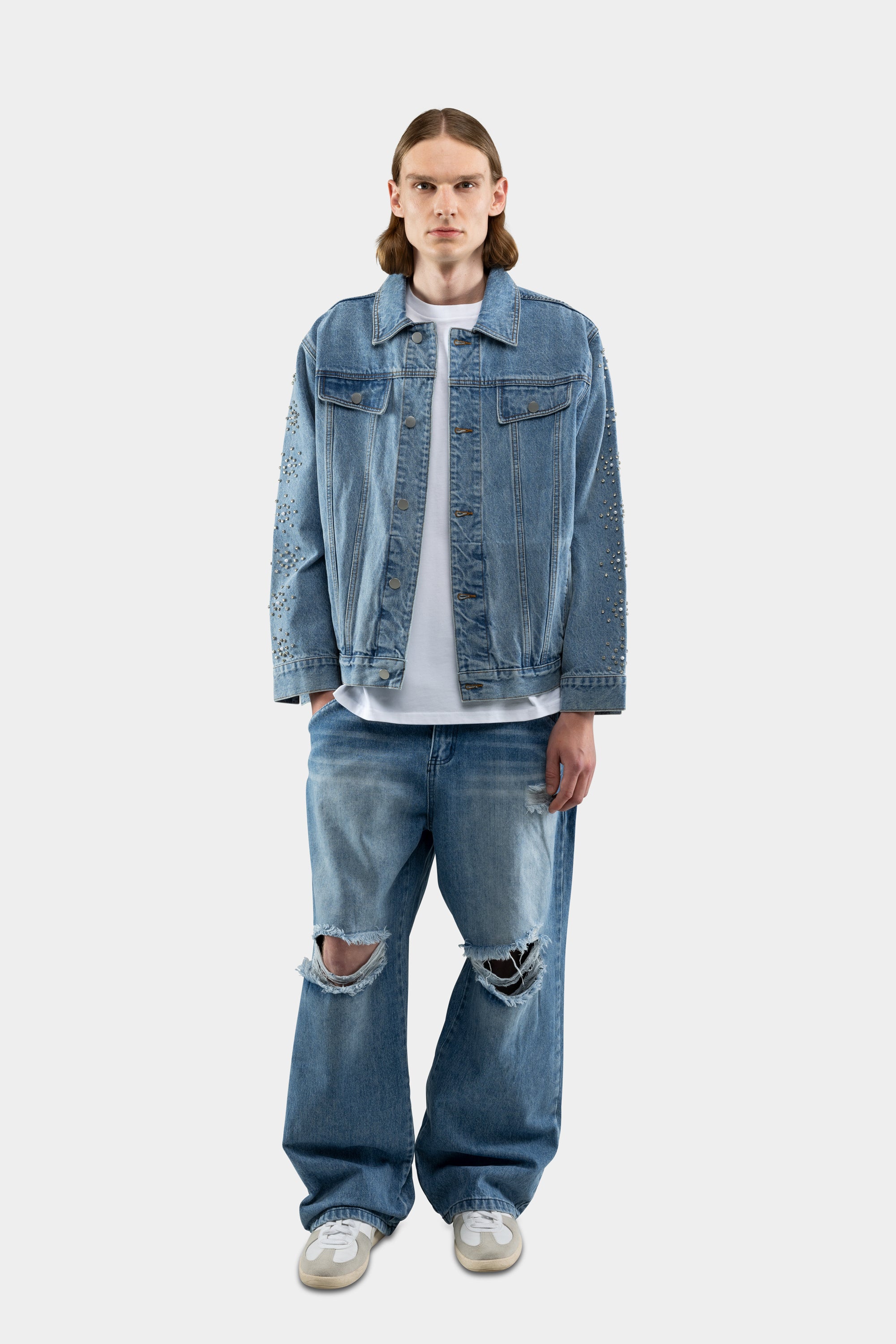 RIPPED DENIM BLUE