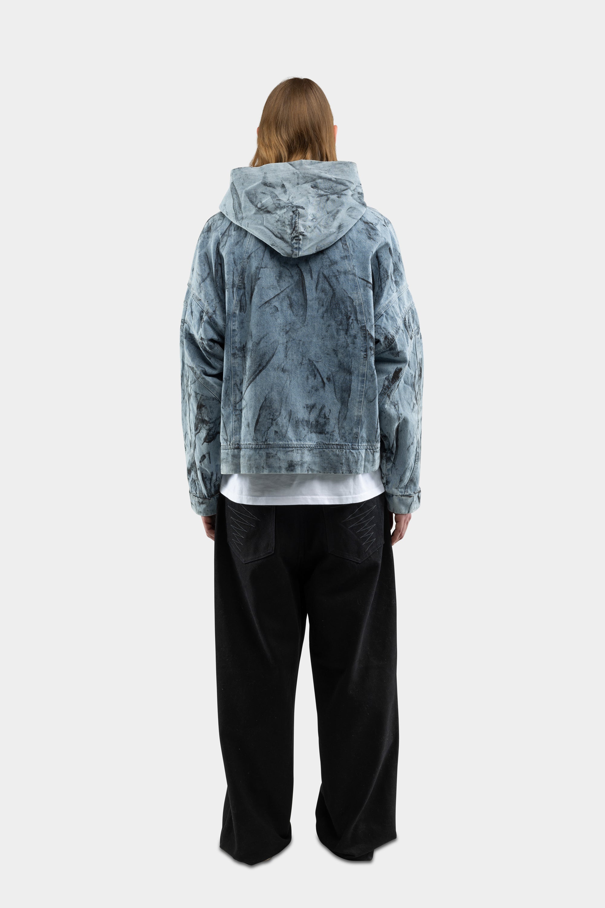 PAINTED DENIM JACKET BLUE