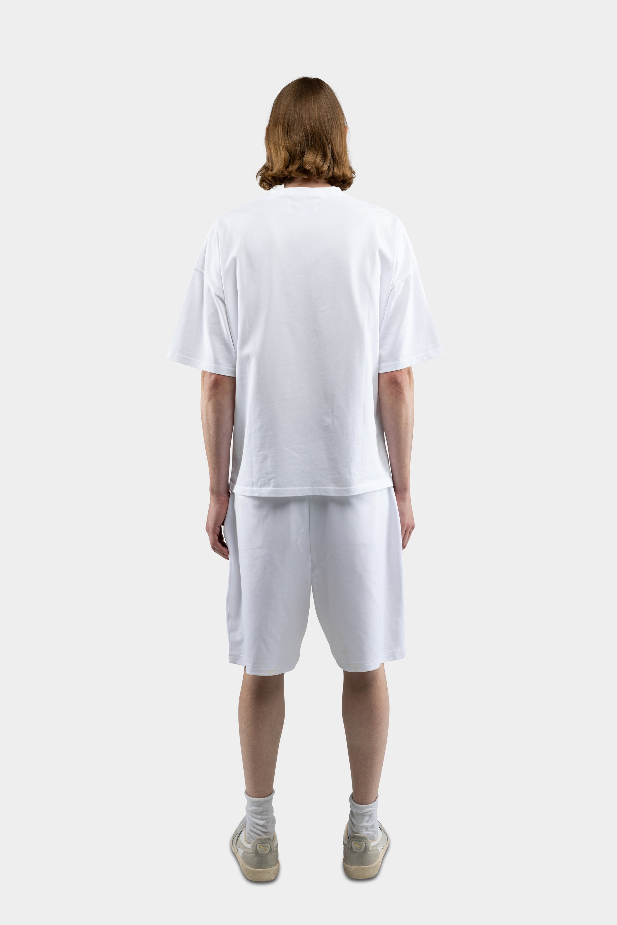 F*CK FASHION SHORTS WHITE/BLUE