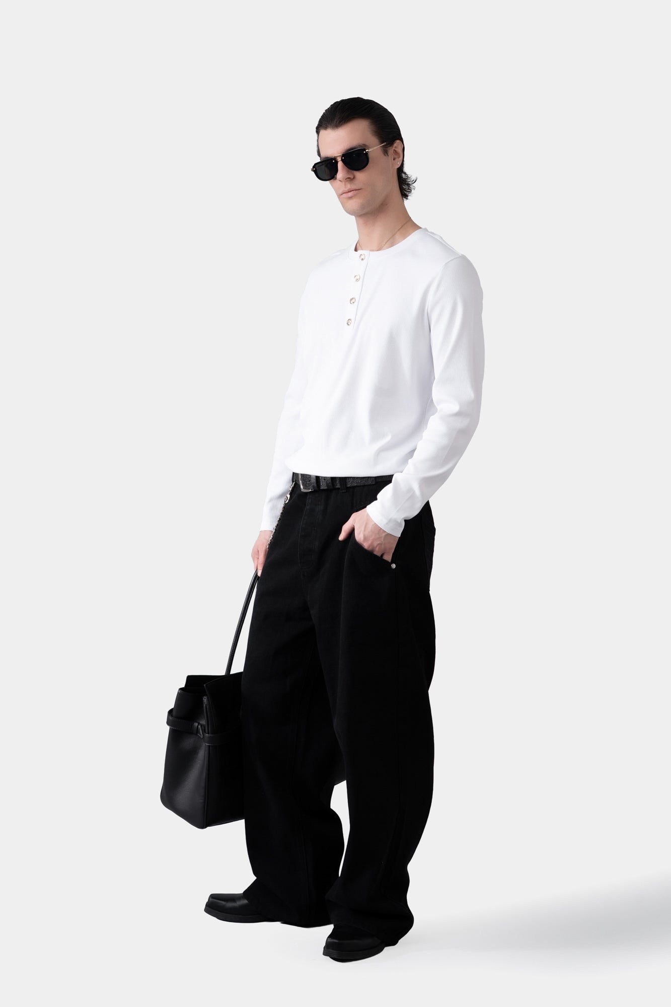 HENLEY SHIRT WHITE