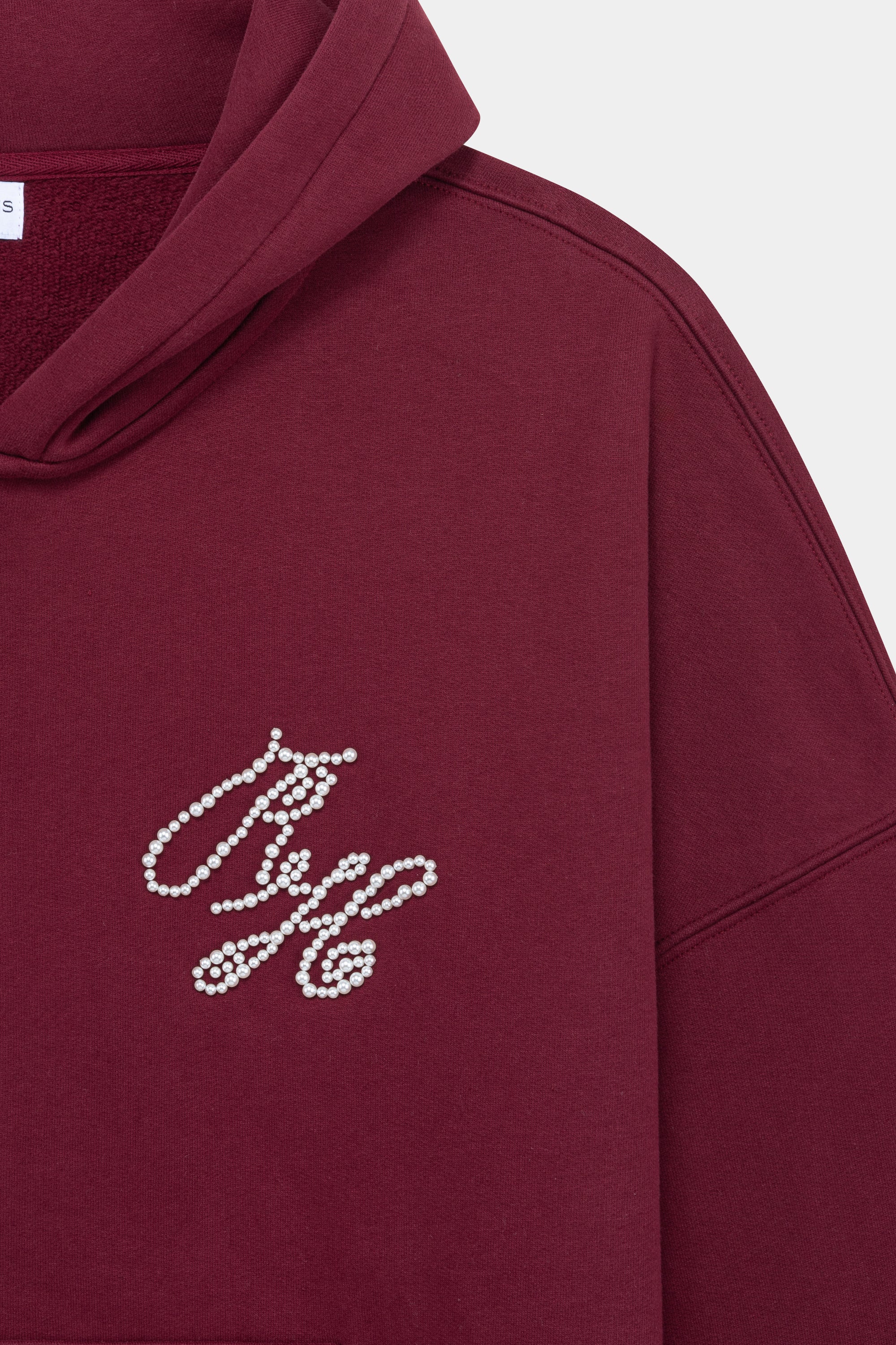 PEARL ZIP HOODIE RED