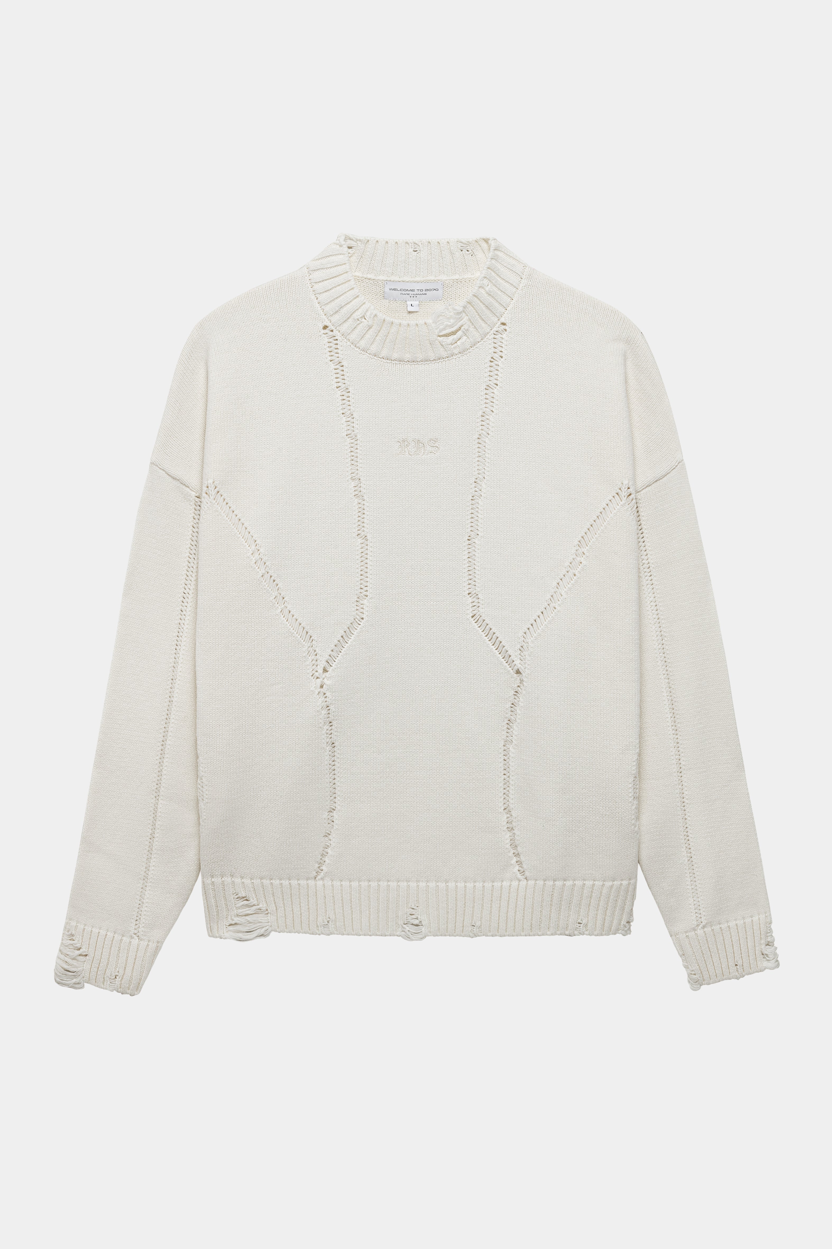 DISTRESSED KNITSWEATER