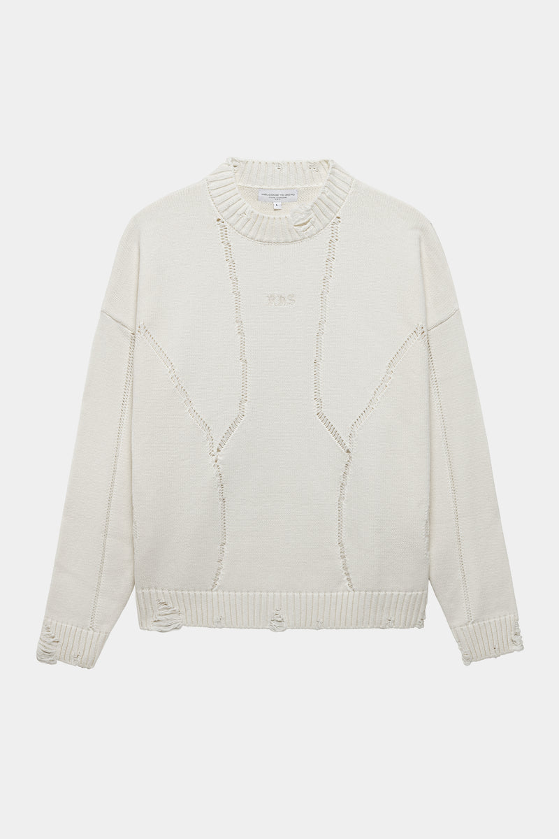 DISTRESSED KNITSWEATER
