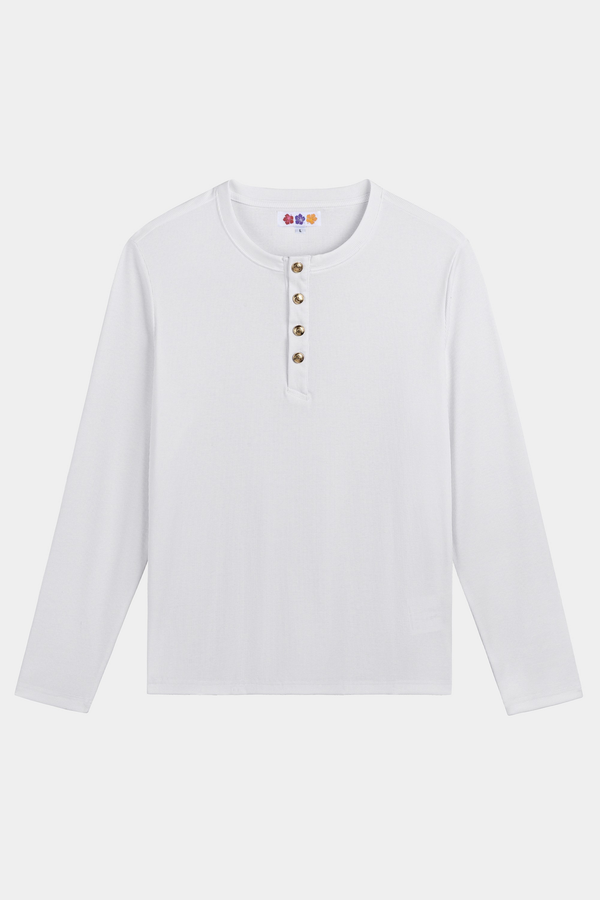 HENLEY SHIRT WHITE