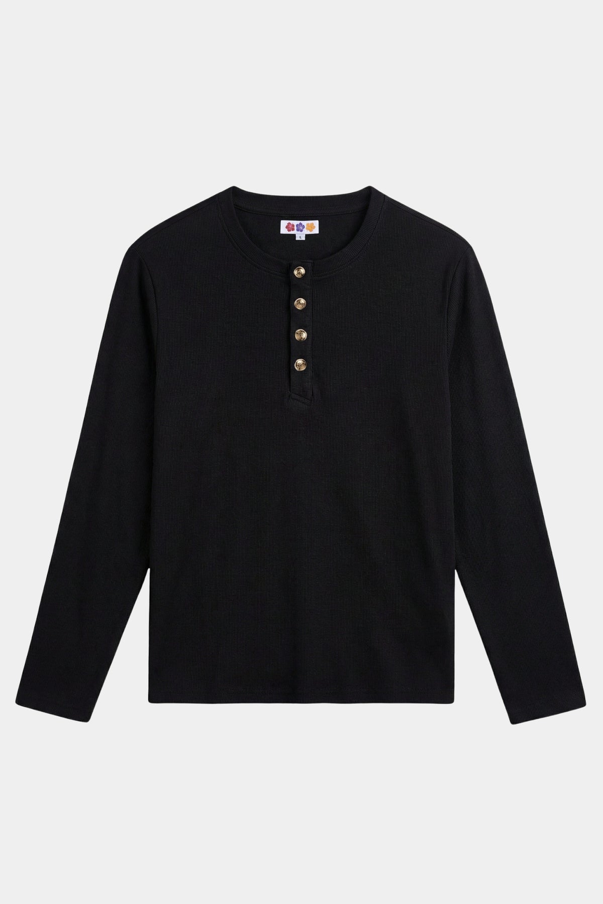 HENLEY SHIRT BLACK