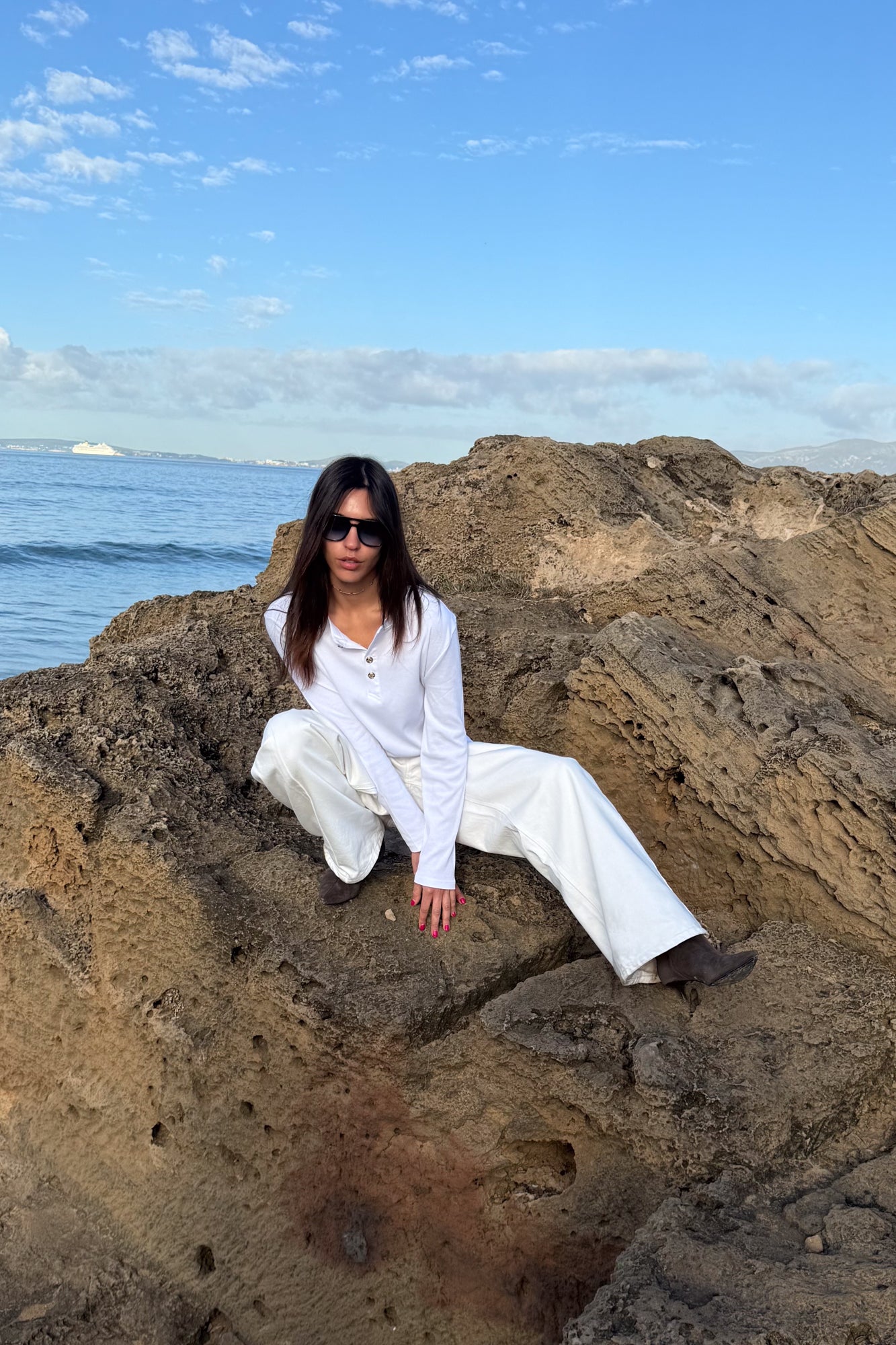 HENLEY SHIRT WHITE