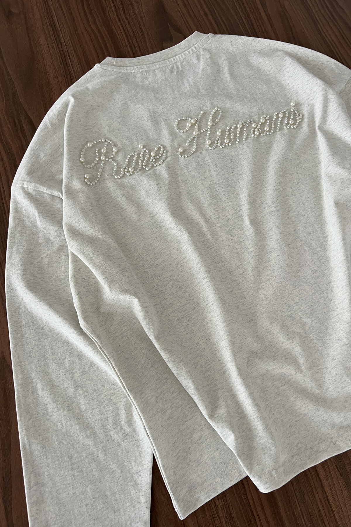 Grey Pearl Longsleeve laid flat