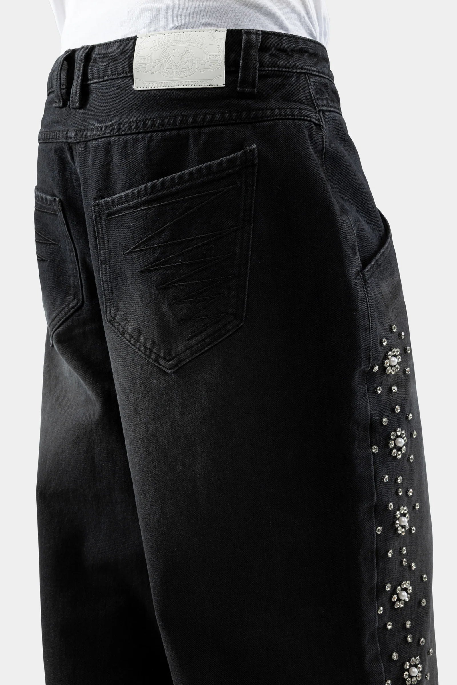 STONE DENIM BLACK & COLLEGE T-SHIRT BLACK (PACK)