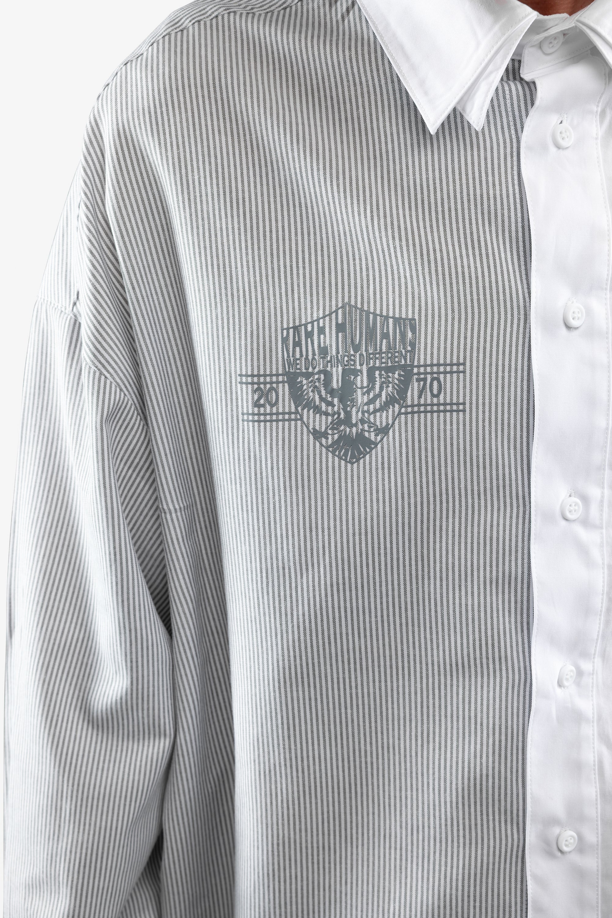 SPLITTED SHIRT GREY