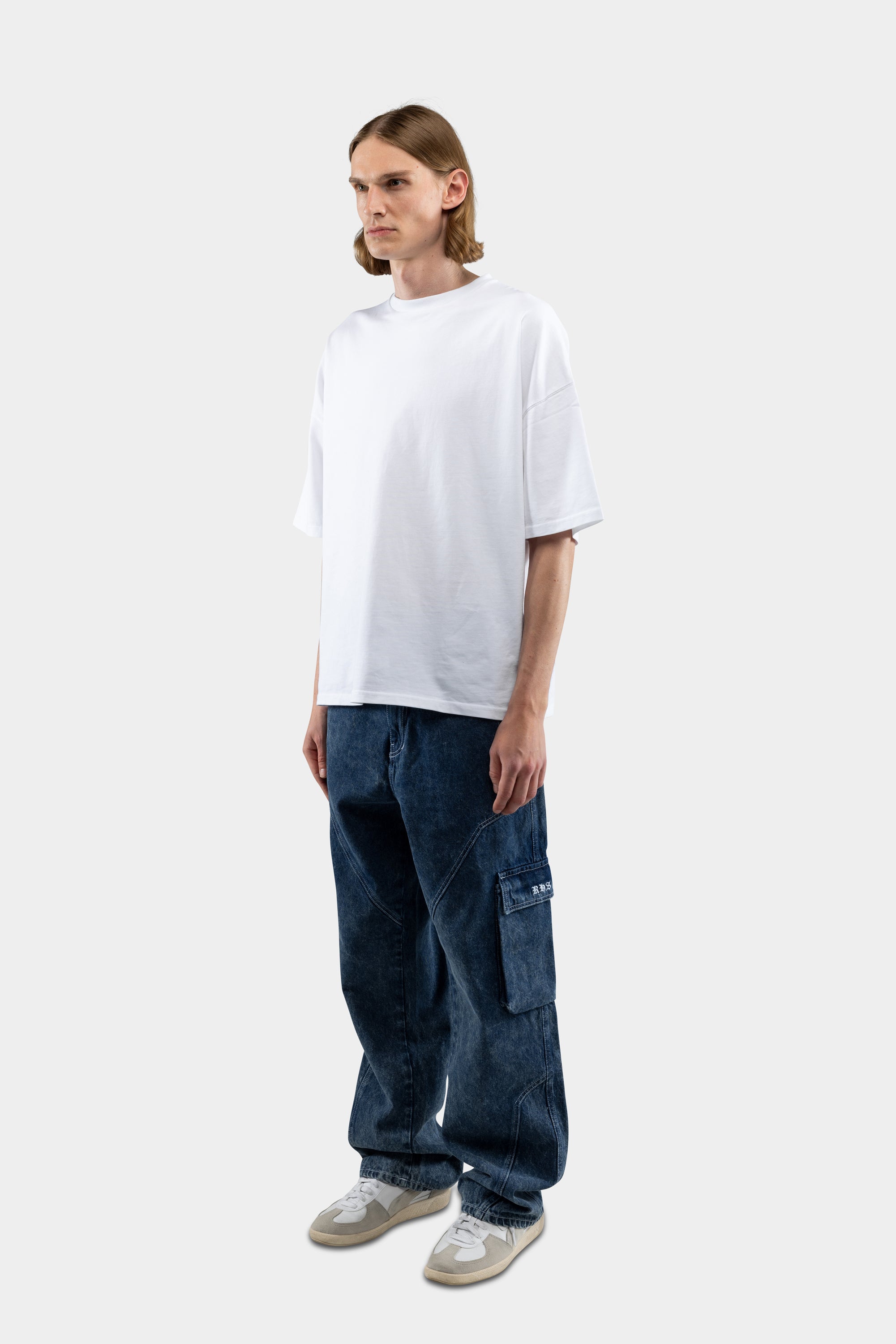 MULTI  POCKET JEANS CARGO BLUE