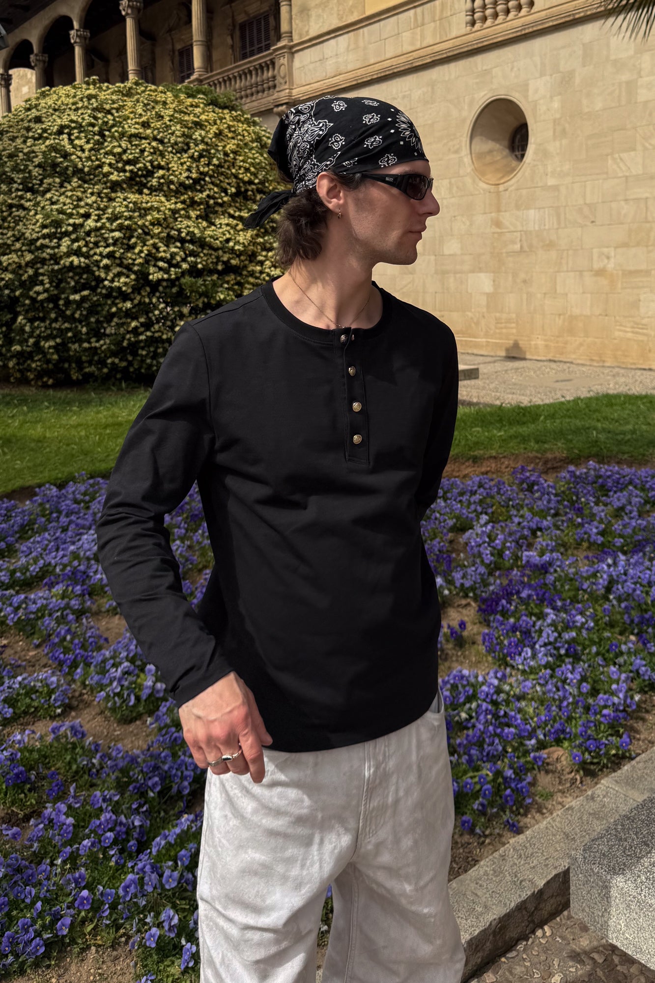 HENLEY SHIRT BLACK