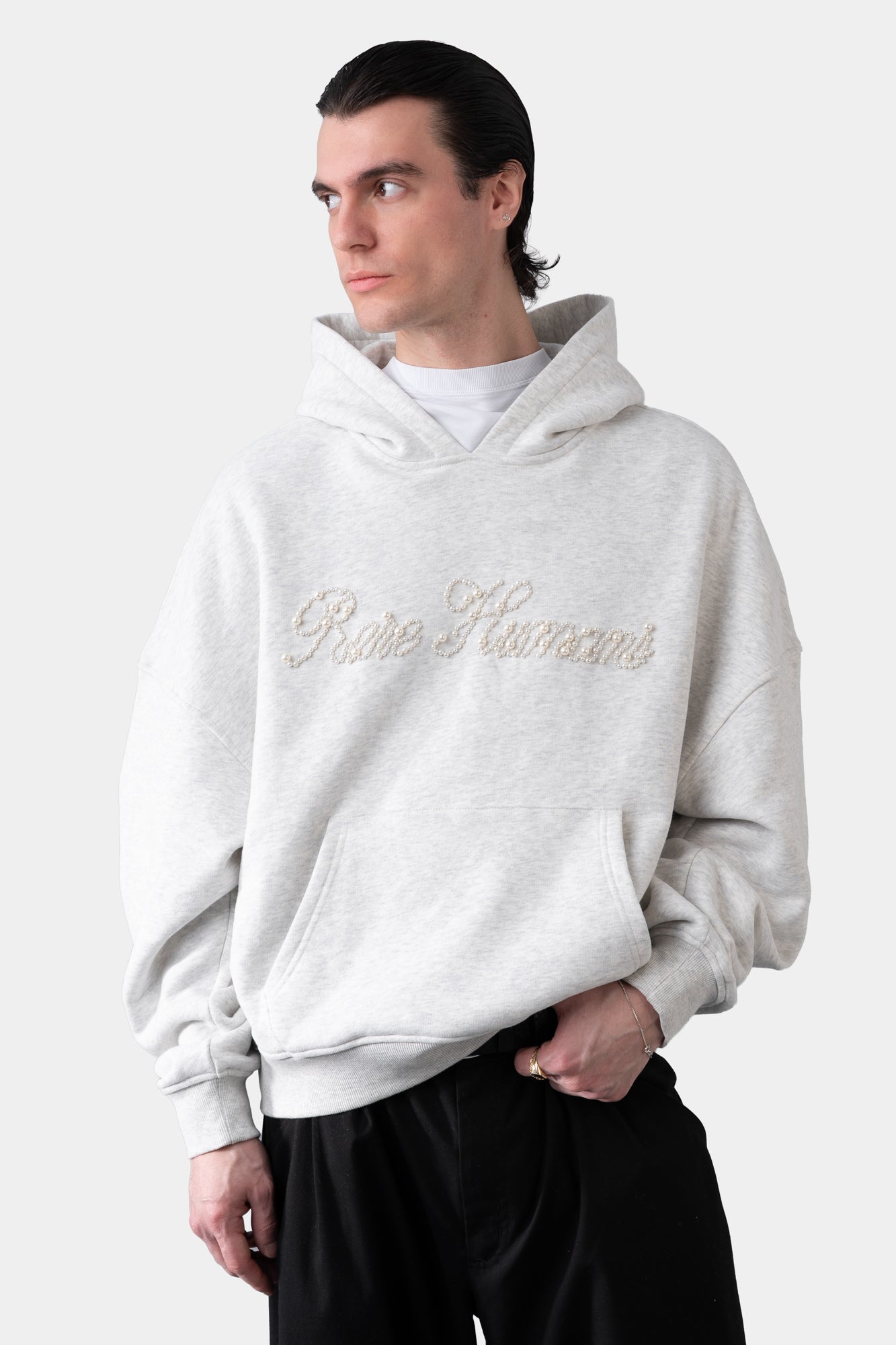 PEARL HOODIE GREY