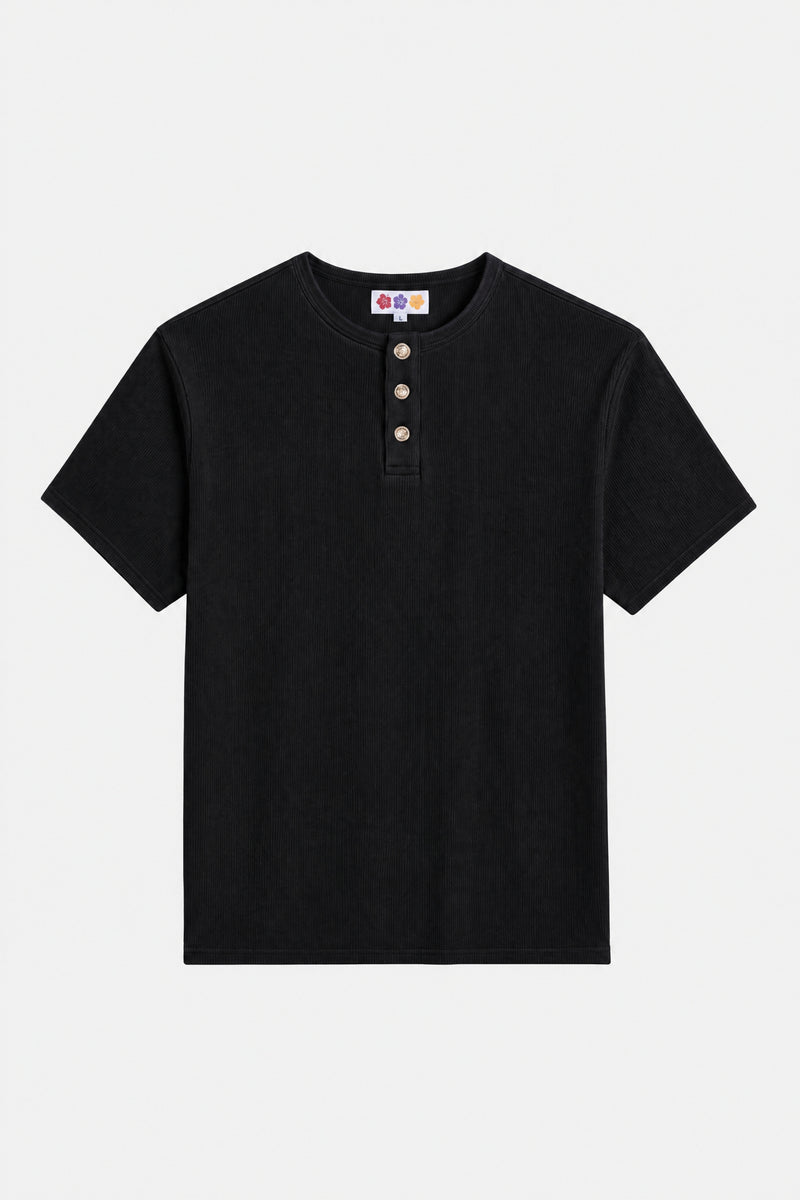 HENLEY SHORTSLEEVE BLACK