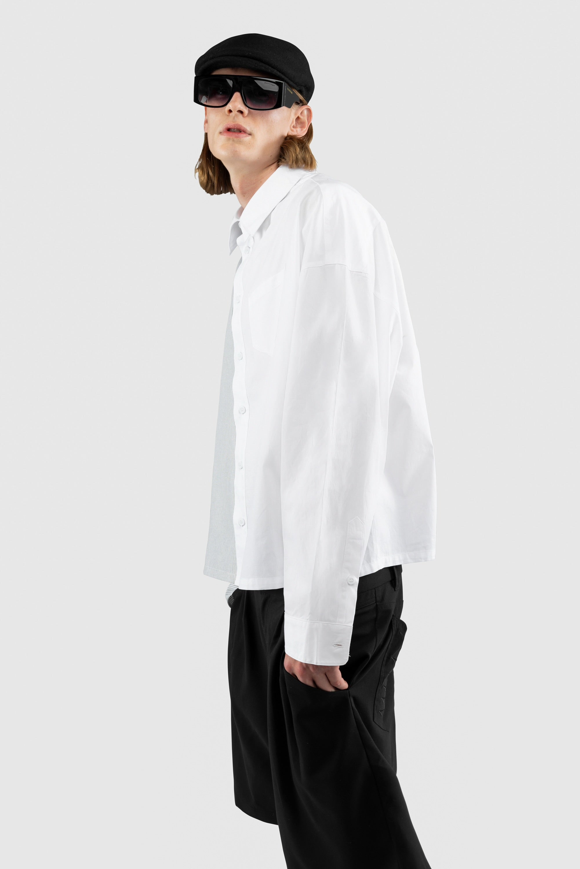 SPLITTED SHIRT GREY
