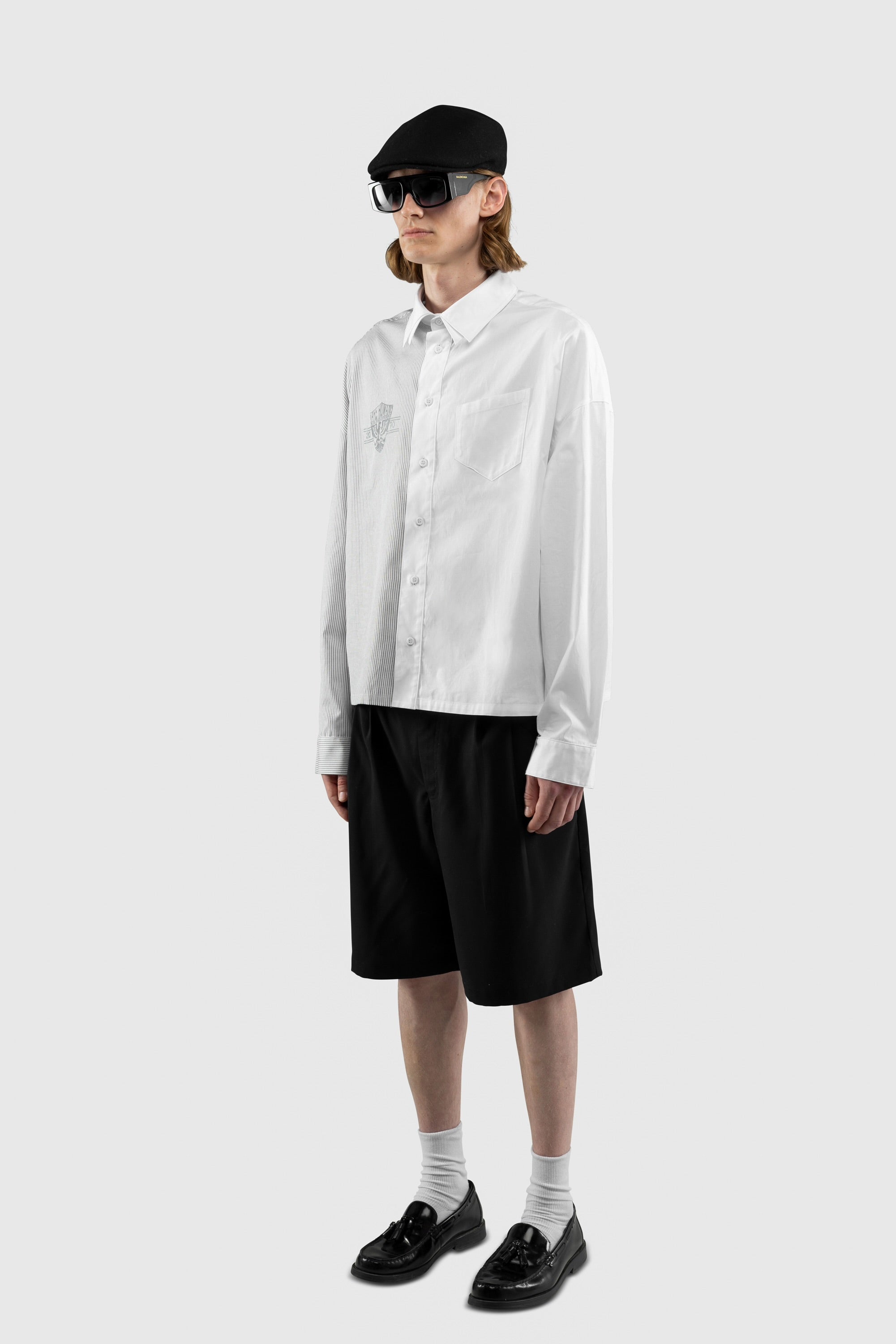 SPLITTED SHIRT GREY
