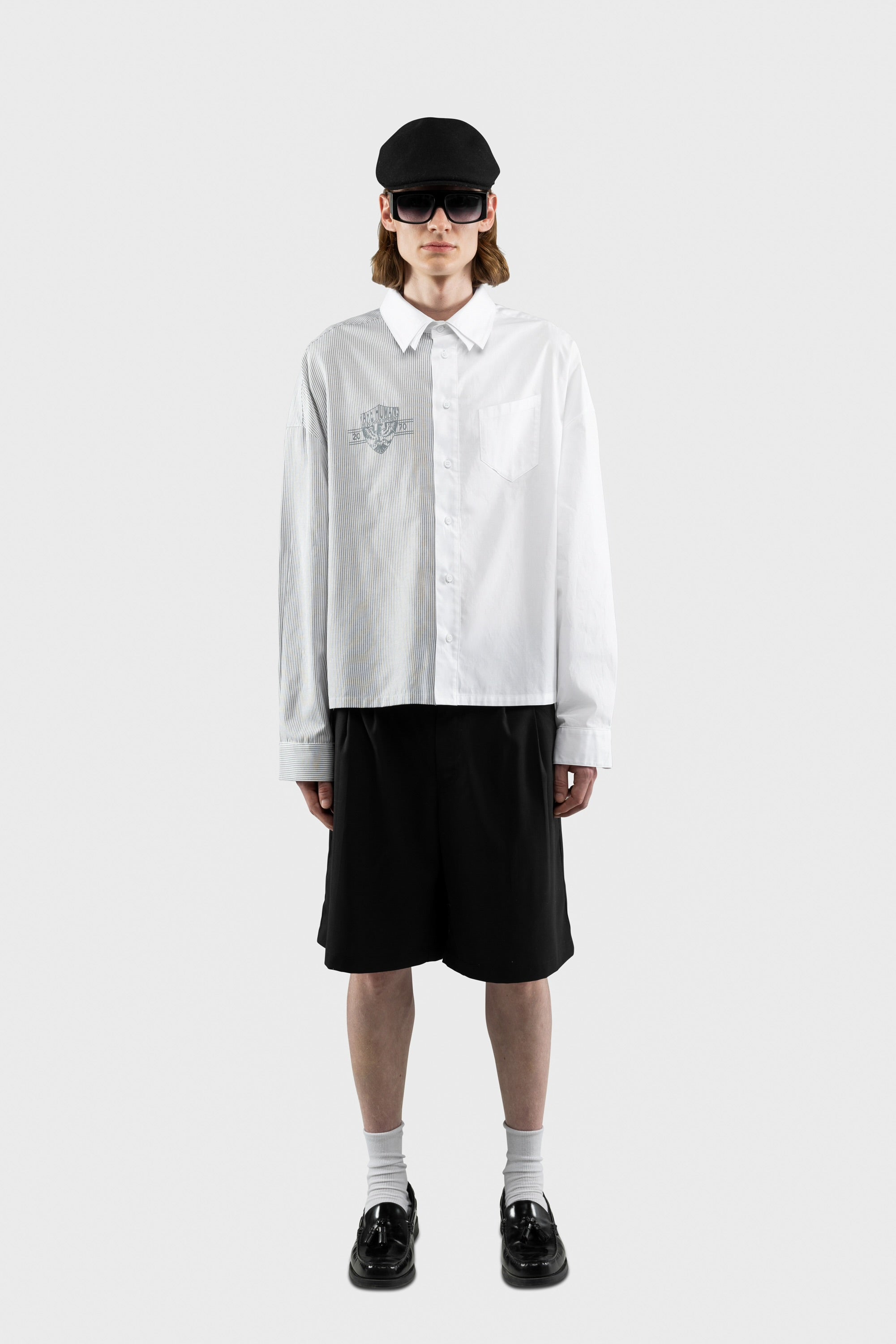SPLITTED SHIRT GREY