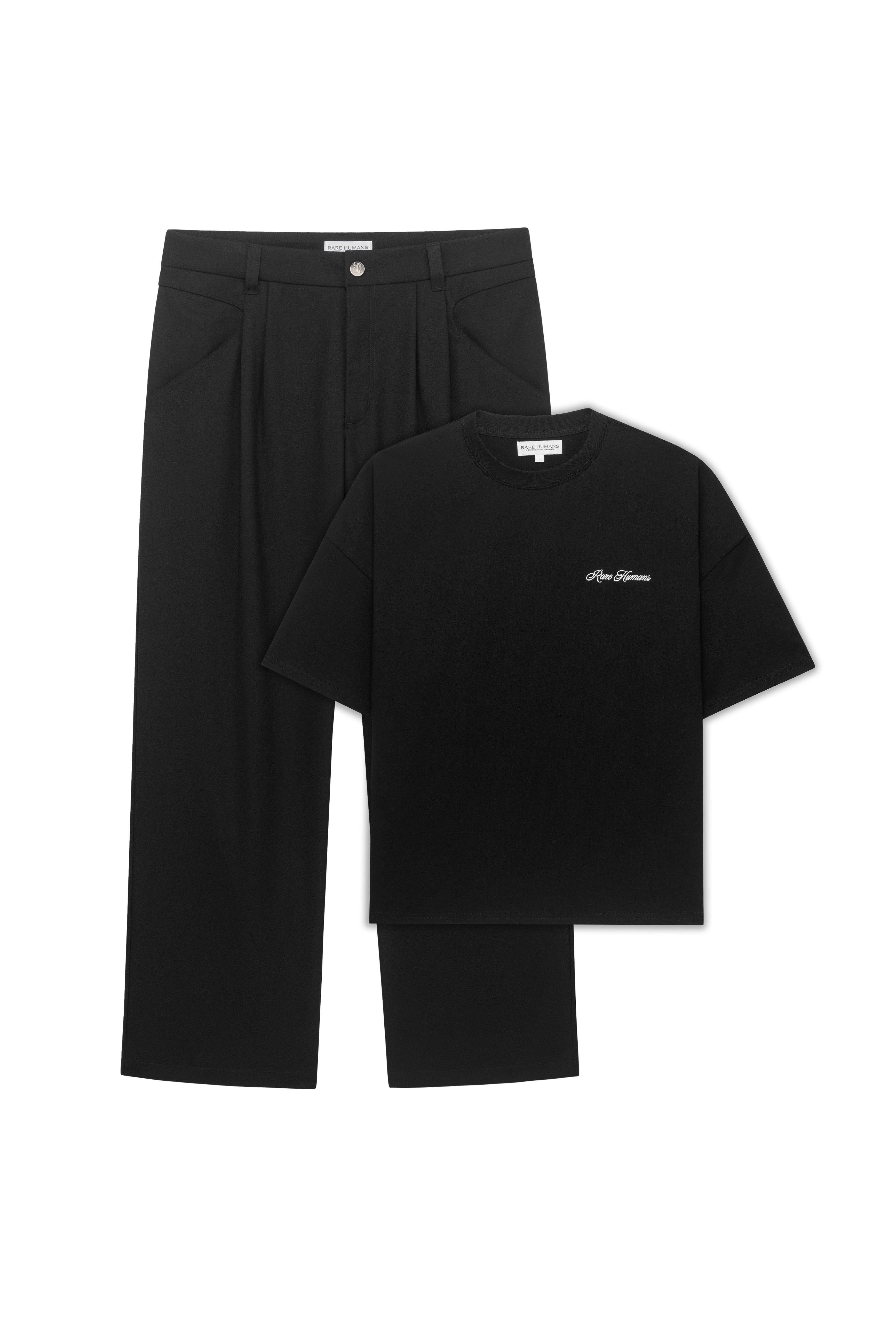 SUIT PANTS & PEARL T-SHIRT (PACK)